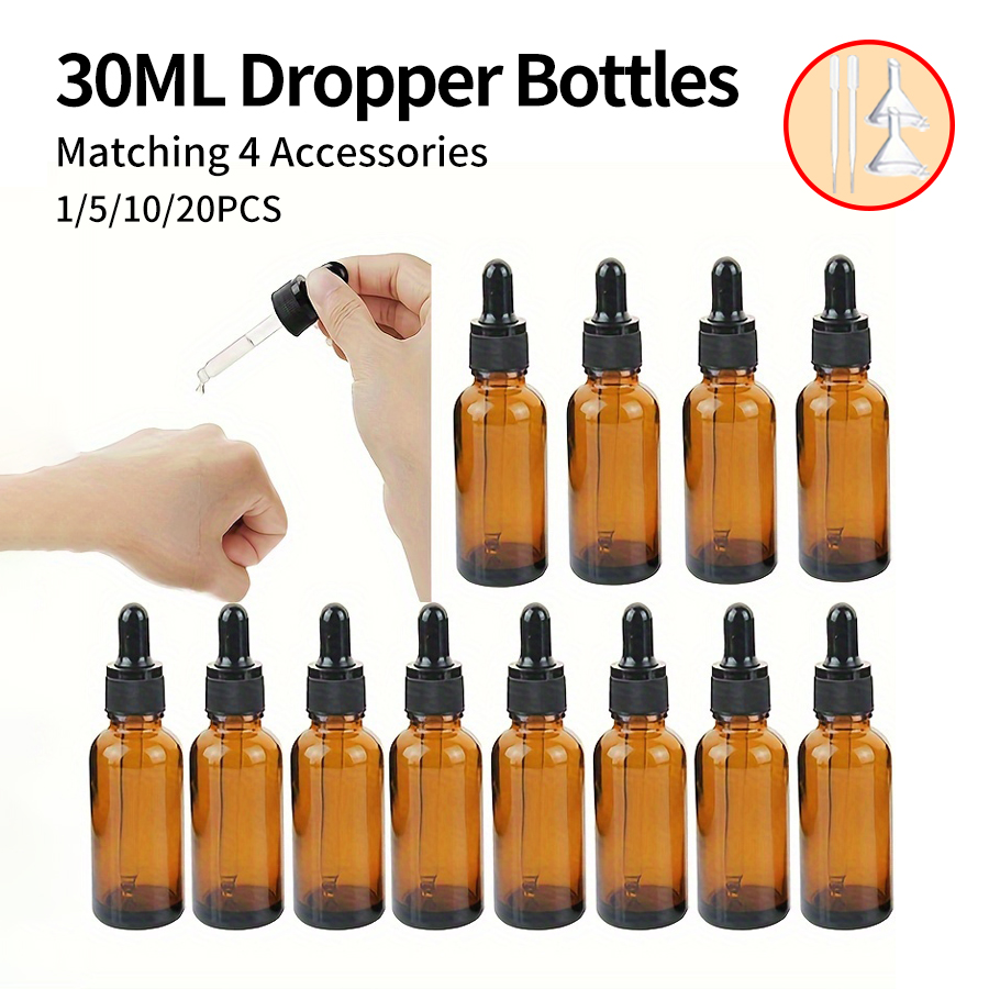 Juice Bottle Dropper - 5/10/20 sztuk + 4 akcesoria 30