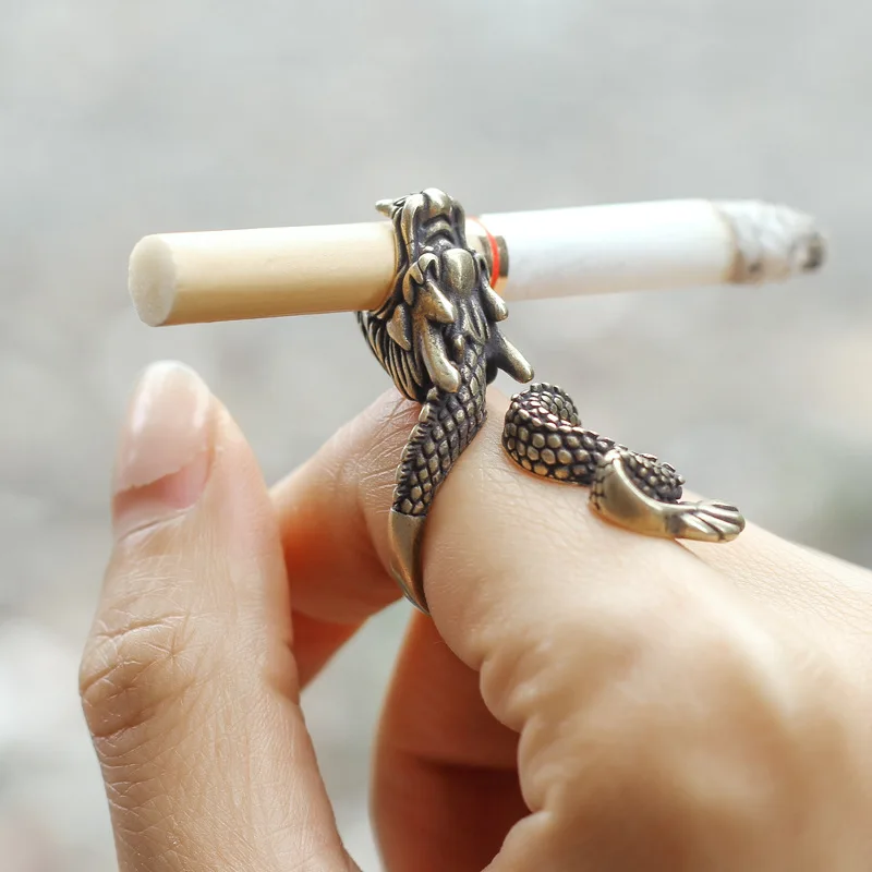 Vape Ring - Retro Dragon Uchwyt na papierosy Stojak