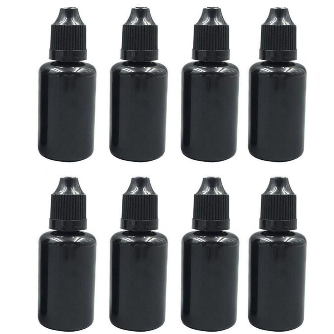 Juice Bottle Dropper - 5 sztuk 5-20 ml czarna plastikowa
