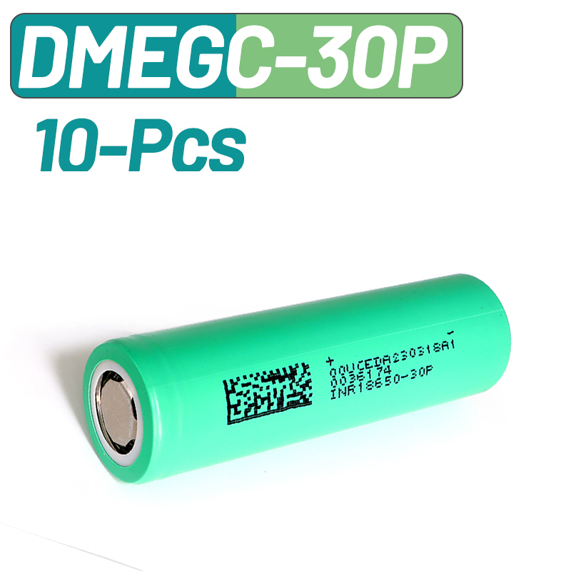 Vape Battery 18650 - 10 SZT. DMEGC 30P INR18650 3000mAh