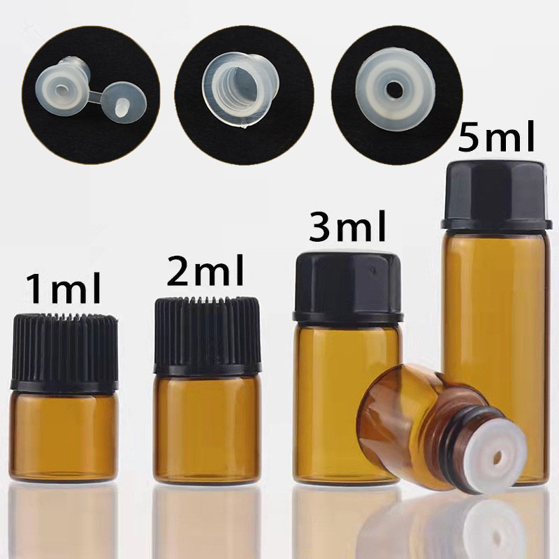 Juice Bottle Dropper - 10 szt. 100x 1/2/3/5/10ML Mini Bursztynowe