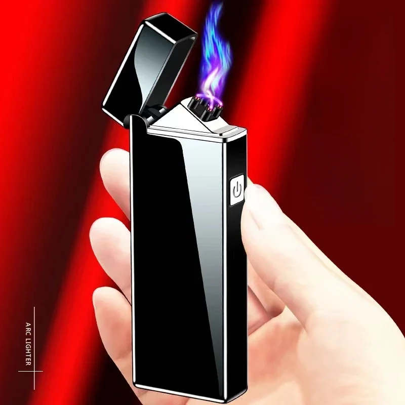 Vape Accessory - Nowa elektroniczna, wiatroszczelna, podwójnym łukiem zapalniczka