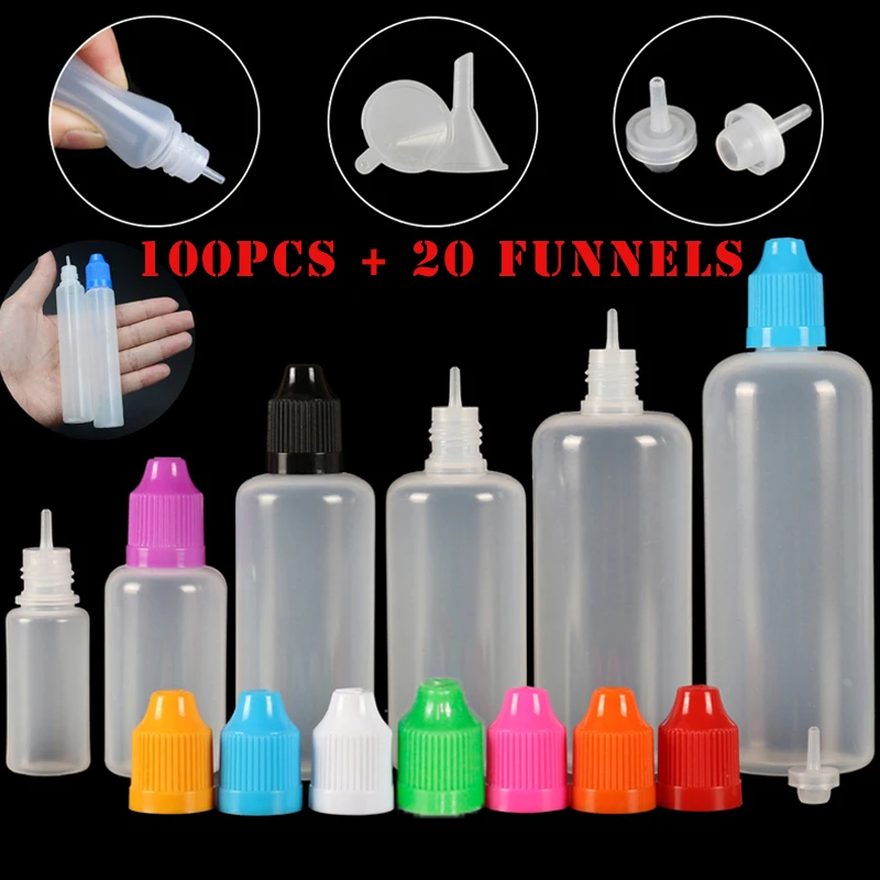 100 sztuk 3/5/10/15/20/30/50/1 – Juice Bottle Dropper recenzja i cena